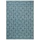 Loloi Easton Fog and Teal 7"10" x 10" Indoor/Outdoor Area Rug, , large