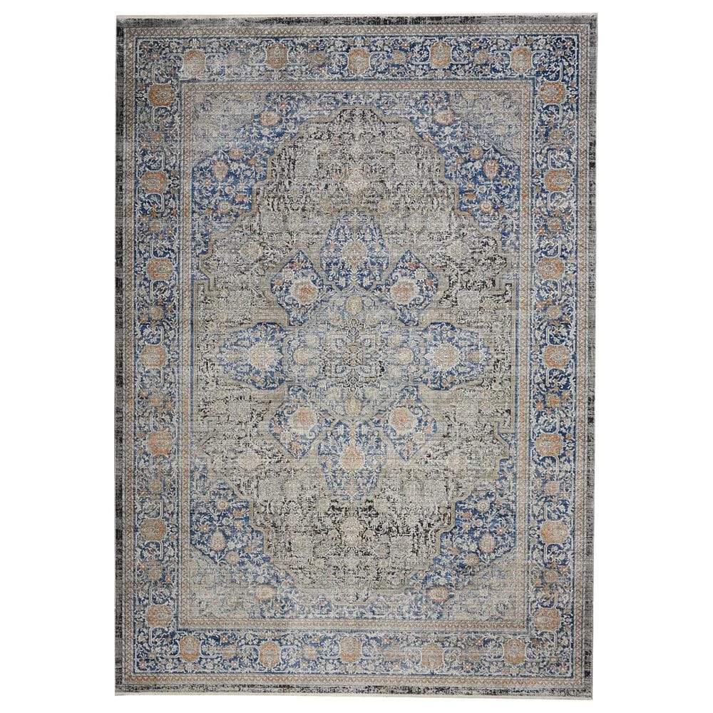 Nourison Starry Nights STN07 10" x 13" Blue Area Rug, , large