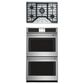 Cafe 2-Piece Kitchen Package with 30" Smart Built-In Convection Double Wall Oven and 30" Gas Cooktop in Stainless Steel, , large