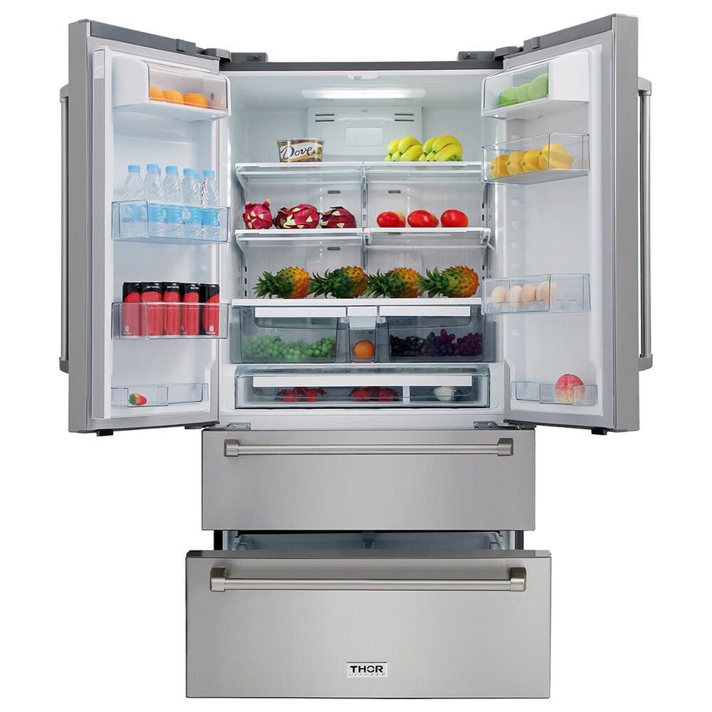 Thor Kitchen 36" Counter Depth Professional French Door Refrigerator in Stainless Steel Shop NFM