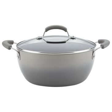 Rachael Ray 5.5-Quart Covered Casserole with Lid in Sea Salt Gray, , large