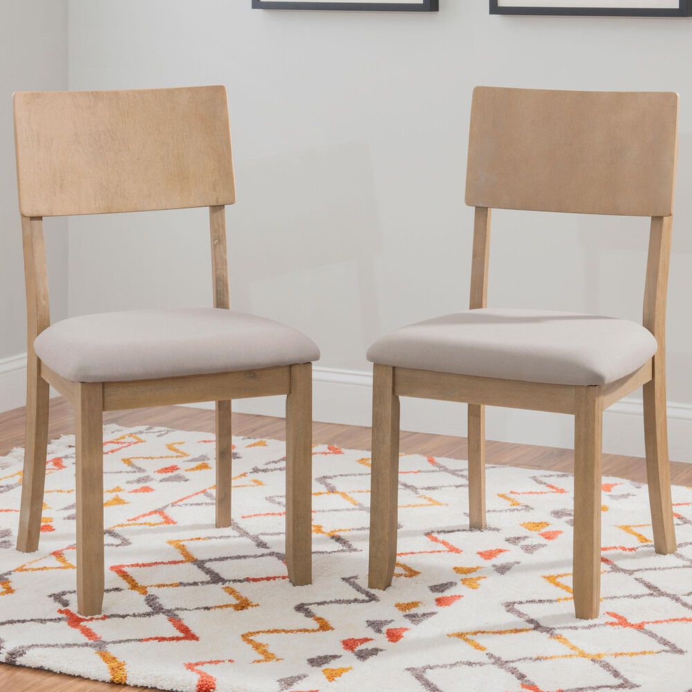 Linon Home Decor Jorissen Side Chair in Grey Wash (Set of 2), , large