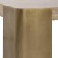 Uttermost Caress Coffee Table in Honey Beige and Antique Brass, , large