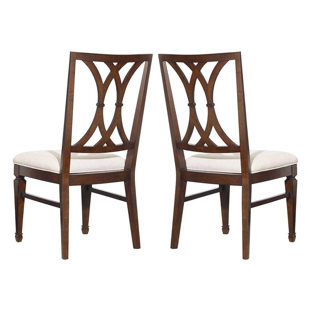 Hooker Furniture Palisade Splat Back Side Chair in Taupe (Set of 2), , large
