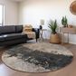 Dalyn Rug Company Nouveau NV23 8" Round Taupe Indoor/Outdoor Area Rug, , large