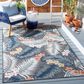 Safavieh Cabana CBN451H 6"6" x 9"6" Black and Rust Indoor/Outdoor Area Performance Rug, , large