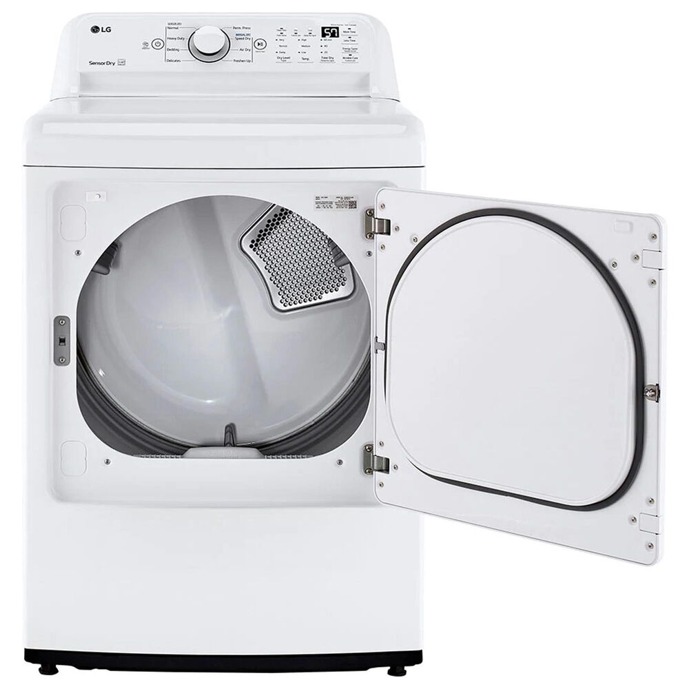 LG 7.3 Cu. Ft. Ultra Large Capacity Electric Dryer with Sensor Dry Technology in White, , large