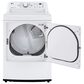 LG 7.3 Cu. Ft. Ultra Large Capacity Electric Dryer with Sensor Dry Technology in White, , large