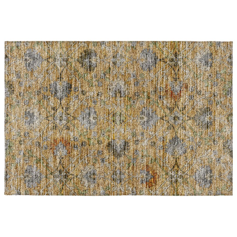Dalyn Rug Company Silk Road Saffron, Gold, Copper, Gray, Olive and Fern 2"6" x 3"10" Area Rug, , large