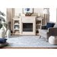 Safavieh Micro-Loop MLP504M 4" x 6" Light Blue and Ivory Area Rug, , large