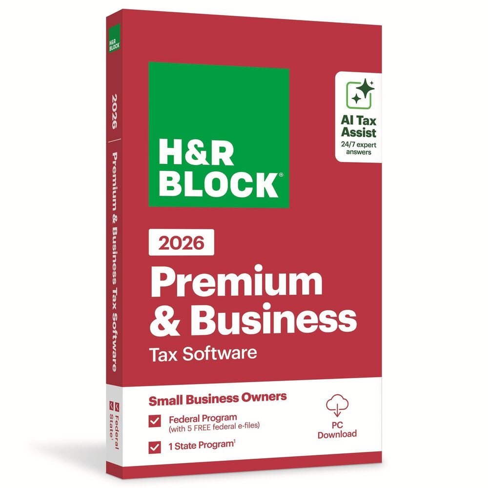 H&R Block Premium & Business 2026 Tax Software for PC, , large