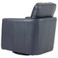 Italiano Furniture Turner Swivel Glider Chair in Blue, , large