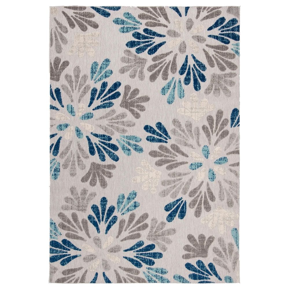 Safavieh Cabana CBN800F 5"3" x 7"6" Grey and Blue Indoor/Outdoor Area Performance Rug, , large