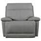 Bassett P2 ZG Leather Recliner in Gray, , large