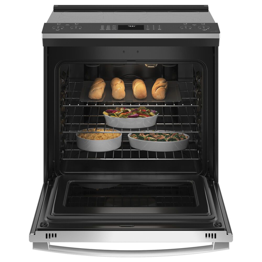 GE Profile 30&quot; Smart Slide-In Electric Range in Stainless Steel, , large