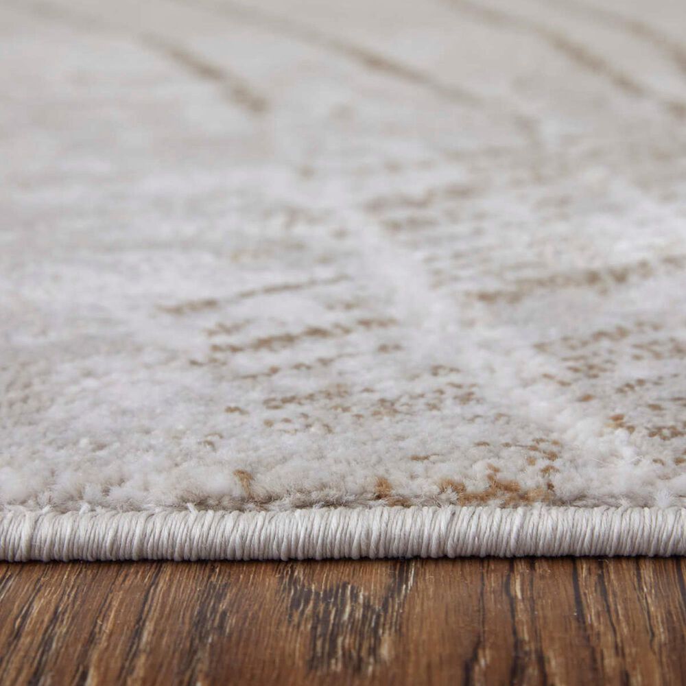 Feizy Waldor Ivory and Beige 6'7" x 9'6" Area Rug, , large