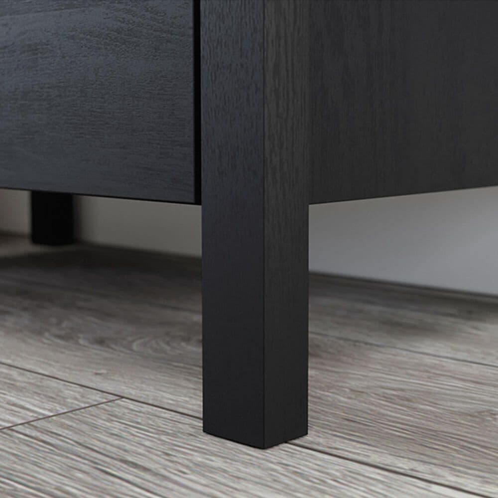 Sauder Two-Door Storage Cabinet in Raven Oak, , large