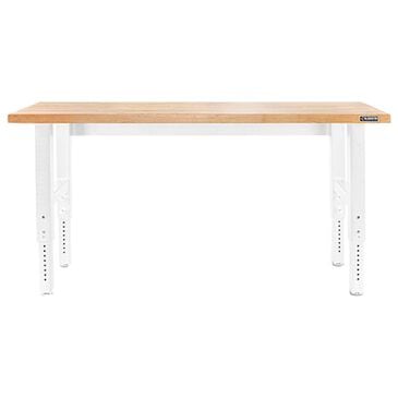 Gladiator 6" Adjustable Height Hardwood Workbench in White, , large
