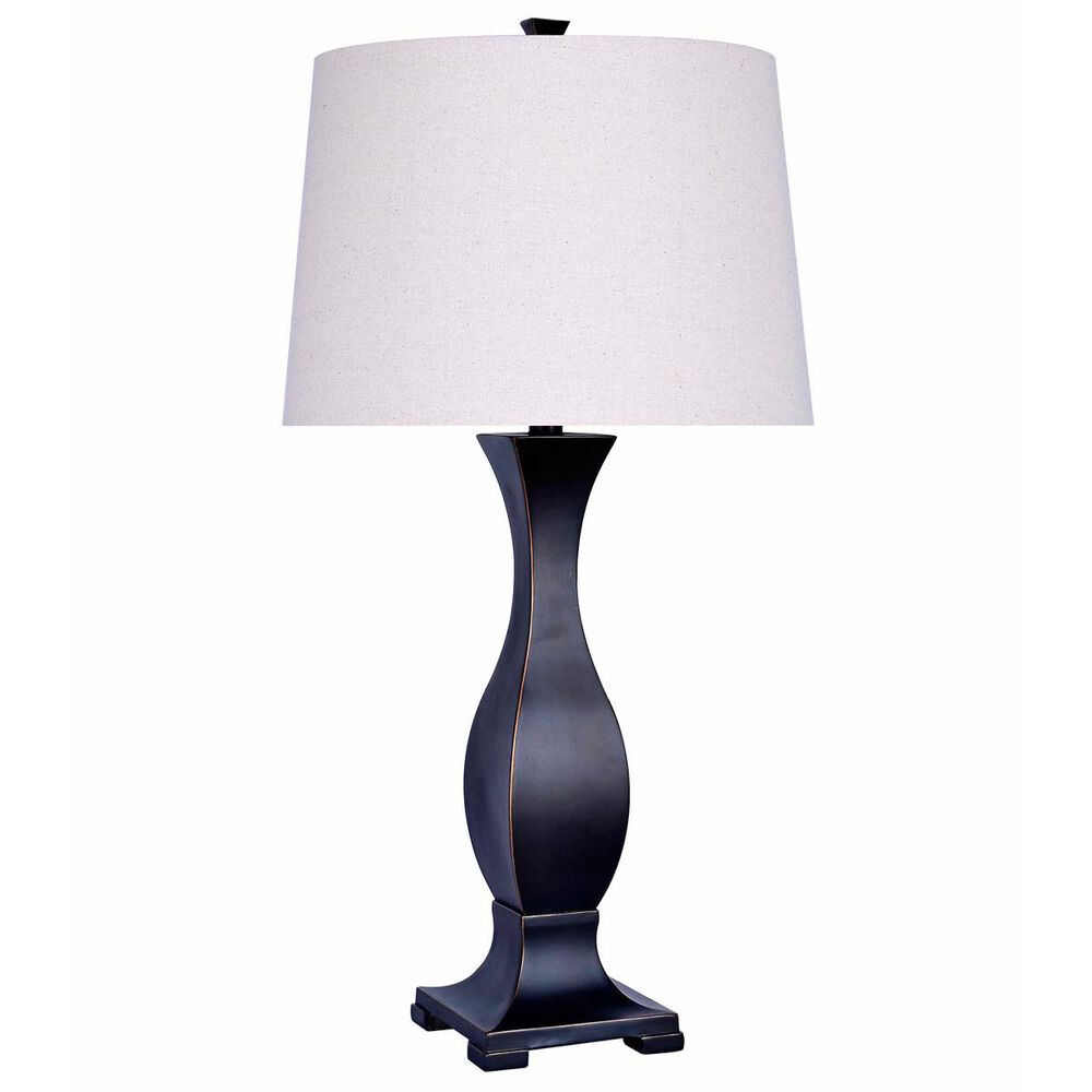 Grandview Gallery Table Lamp and Shade in Antique Black, , large