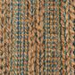 L&R Resources Natural Fiber Blue and Green 7"9" x 9"9" Area Rug, , large
