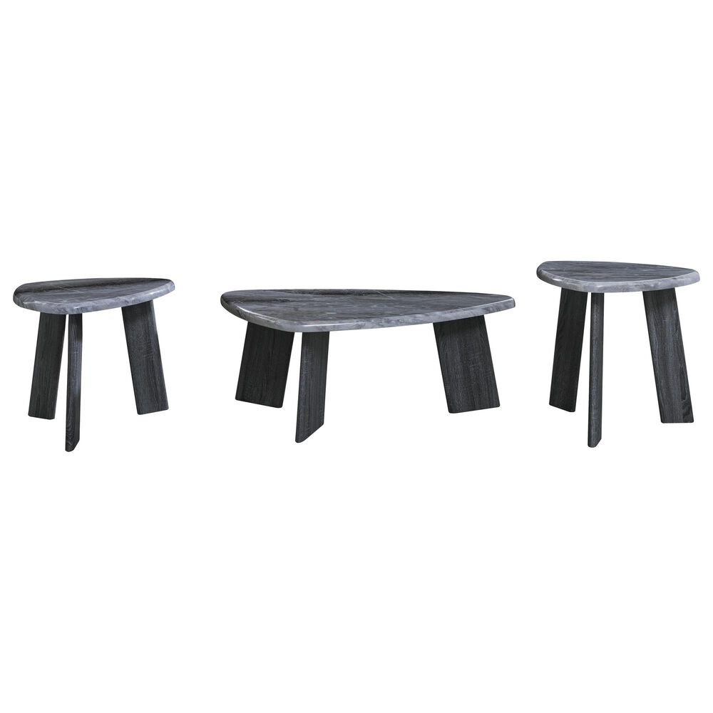 Ashley Bluebond 3-Piece Occasional Table Set in Weathered Gray, , large