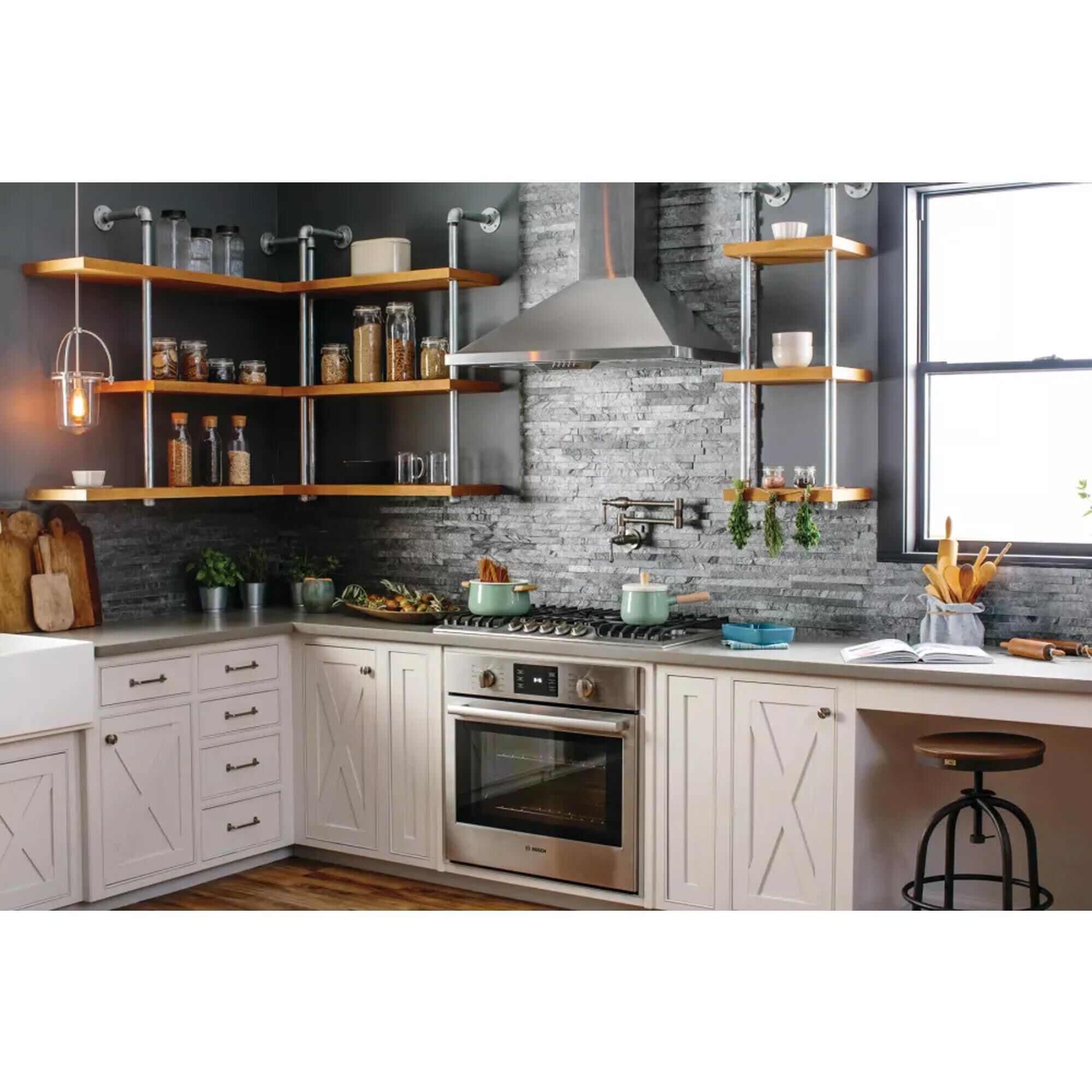 Kitchen chimney wall mounted top