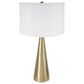 A&B Home Cone Table Lamp with Collapsible Shade in Gold, , large