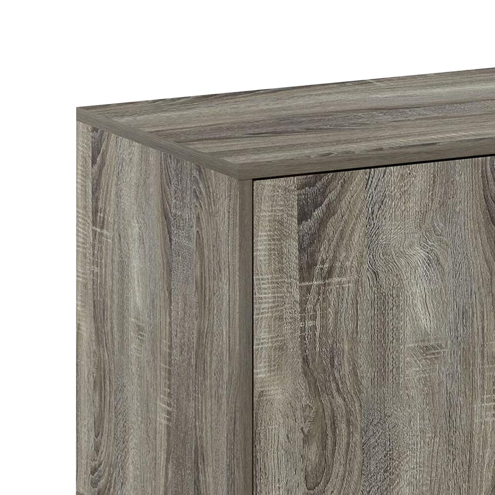 HOMLUX 43.3" TV Stand with 1-Door in French Oak, , large