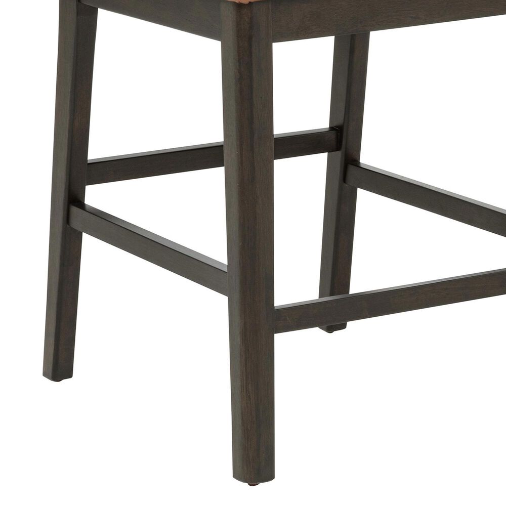 Coaster Tegan Side Chair with Cognac Cushion in Coffee Bean, , large
