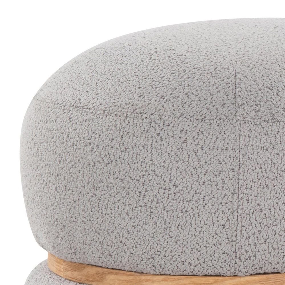 Lumisource Cinch Pouf Ottoman in Grey, , large