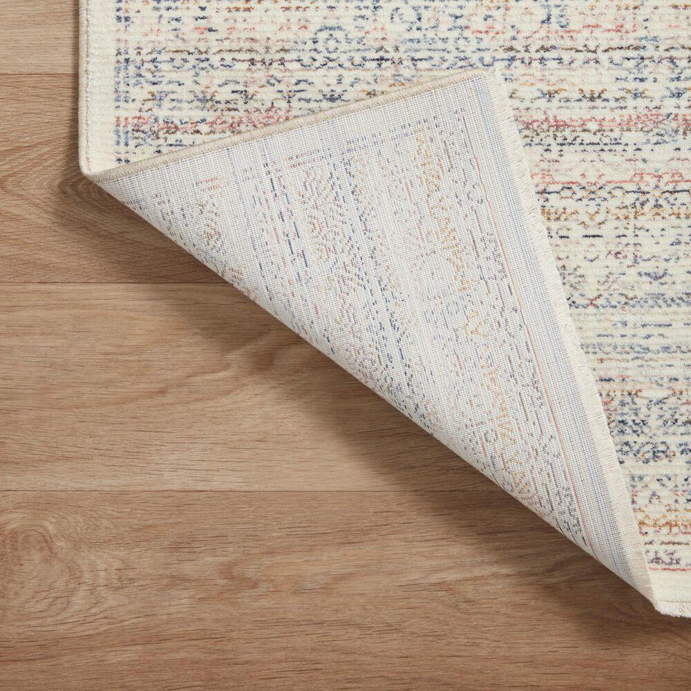 Amber Lewis x Loloi Zuma 5&#39;3&quot; x 8&#39; Ivory and Multicolor Area Rug, , large