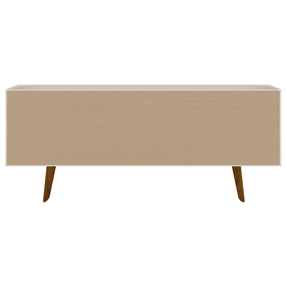 Manhattan Tribeca 53.94&quot; TV Stand in Off White and Terra Pink, , large