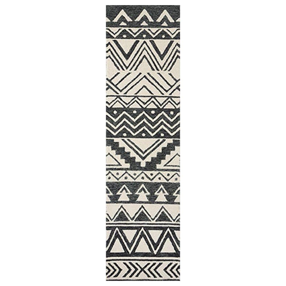 Momeni Mallorca 2" x 8" Charcoal Runner, , large
