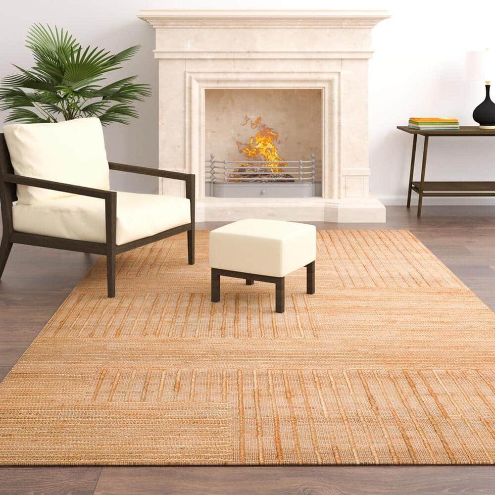 L&amp;R Resources Maples Striped 5&#39; x 7&#39;9&quot; Natural Area Rug, , large