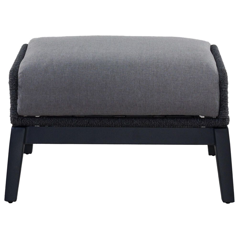 GatherCraft Cyrus Patio Ottoman with Cushion in Mystic Taupe, , large