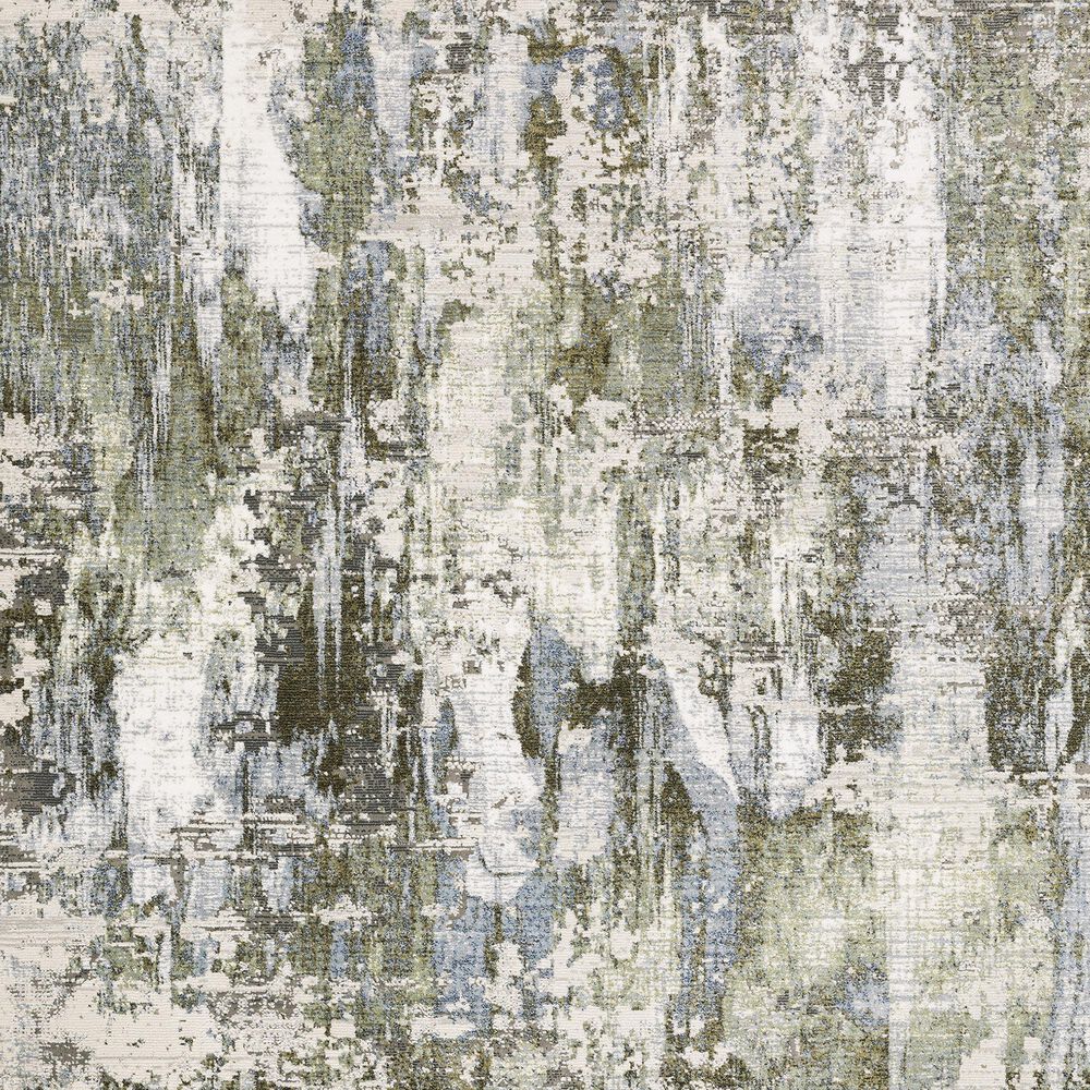 Oriental Weavers Caravan Grey Mystery 5&#39;3&quot; x 7&#39;6&quot; Green and Blue Area Rug, , large
