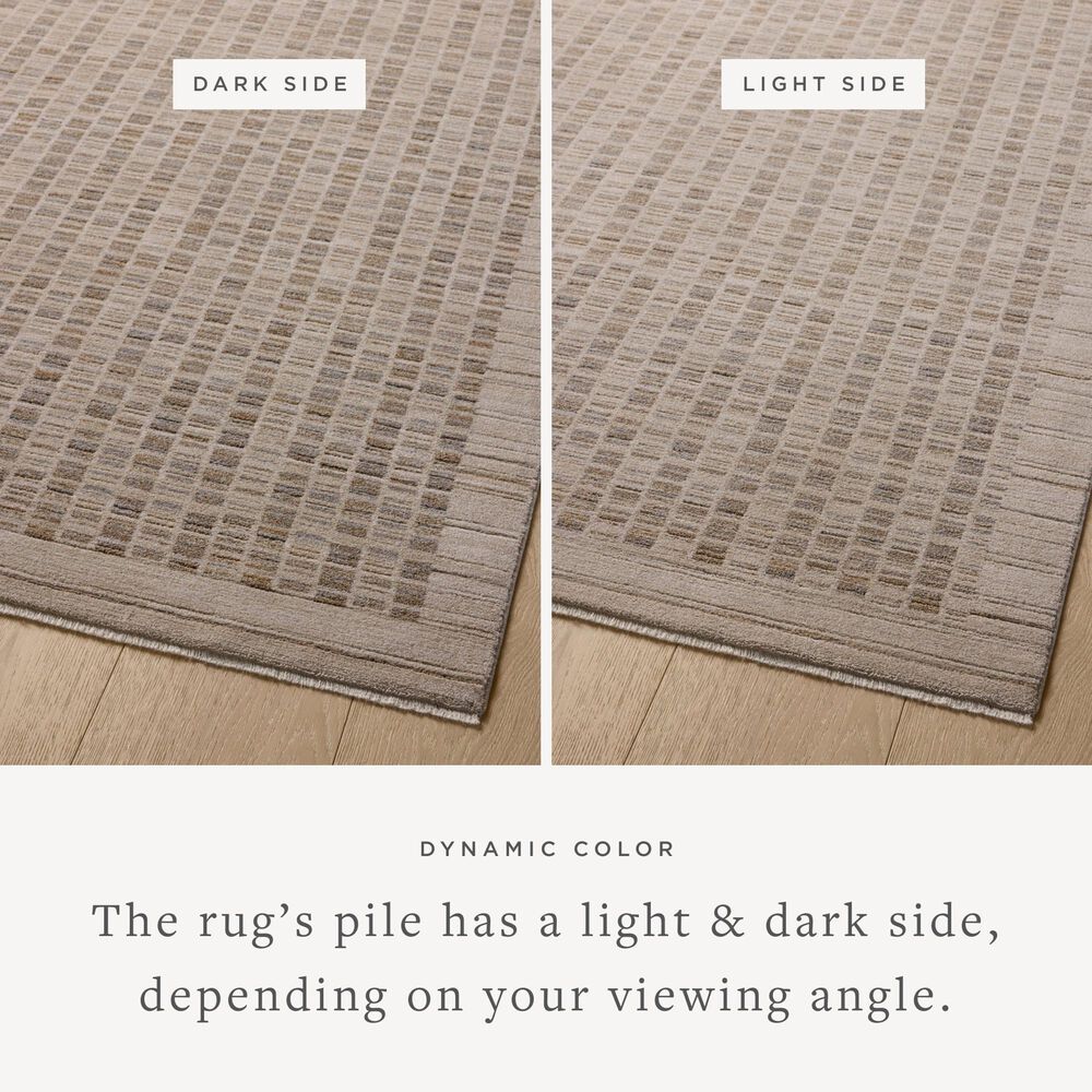 Amber Lewis x Loloi Cali 2&#39;7&quot; x 10&#39; Natural and Slate Runner, , large
