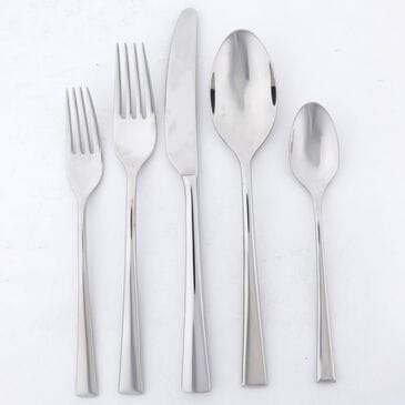 Gibson Overseas, Inc Marquee Table 20-Piece Flatware Set in Silver, , large