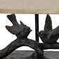 Creative Coop Bird Table Lamp with Rectangle Shade in Black, , large