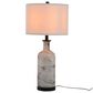 A&B Home Sarris Swirl Table Lamp in Gray and White, , large