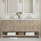 James Martin Vanities Breckenridge 72" Double Vanity in Whitewashed Oak with 3 cm White Zeus Quartz Top, , large