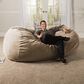 Jaxx 7" Bean Bag Sofa in Beige, , large