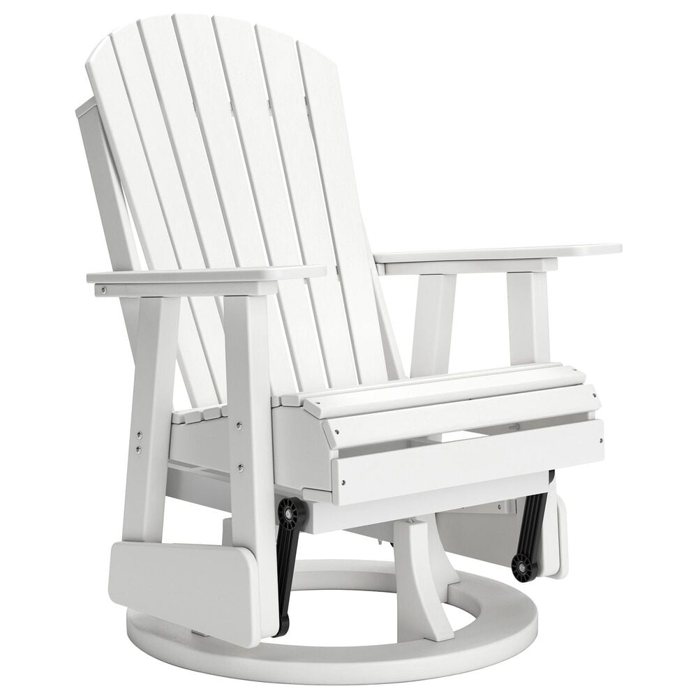 Ashley Hyland Wave Swivel Glider Chair in White, , large