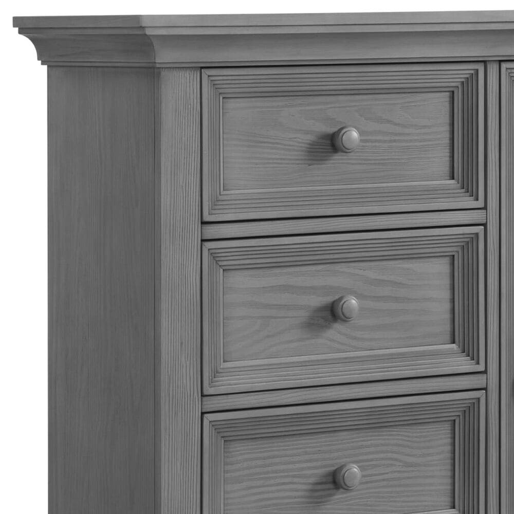 Oxford Baby Weston 4 Drawer 4 Shelf 1 Door Chifferobe in Dusk Gray, , large