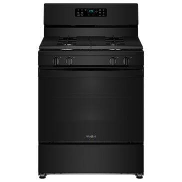 Whirlpool 5.1 Cu. Ft. Gas Range with Crispy Mode and Dishwasher Safe Grates in Black, , large