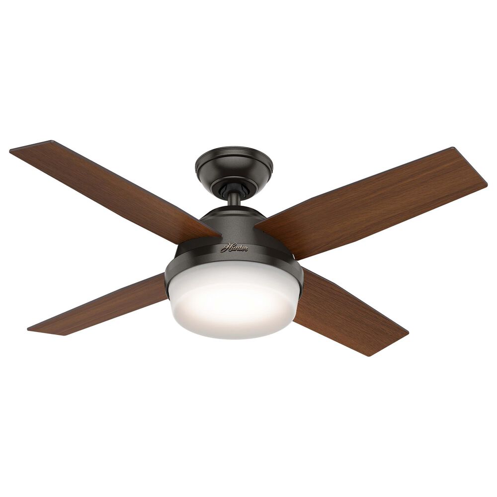 Hunter Dempsey 44&quot; Ceiling Fan with Lights in Noble Bronze, , large
