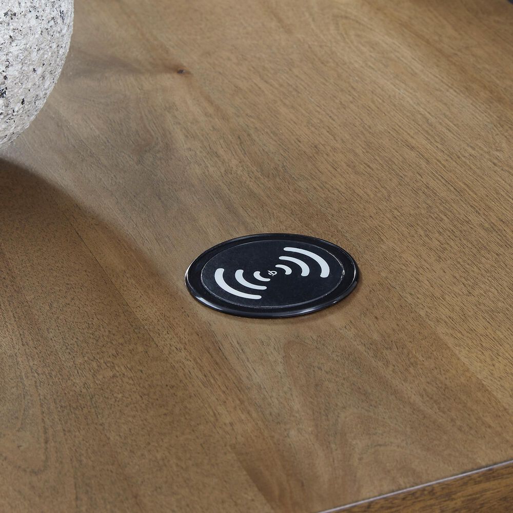Ashley Torlanta Chairside End Table in Brown and Matte Black, , large