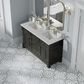 James Martin Vanities Brookfield 60" Double Bathroom Vanity in Black Onyx with Single Hole 3 cm White Zeus Quartz Top and Rectangular Sinks, , large