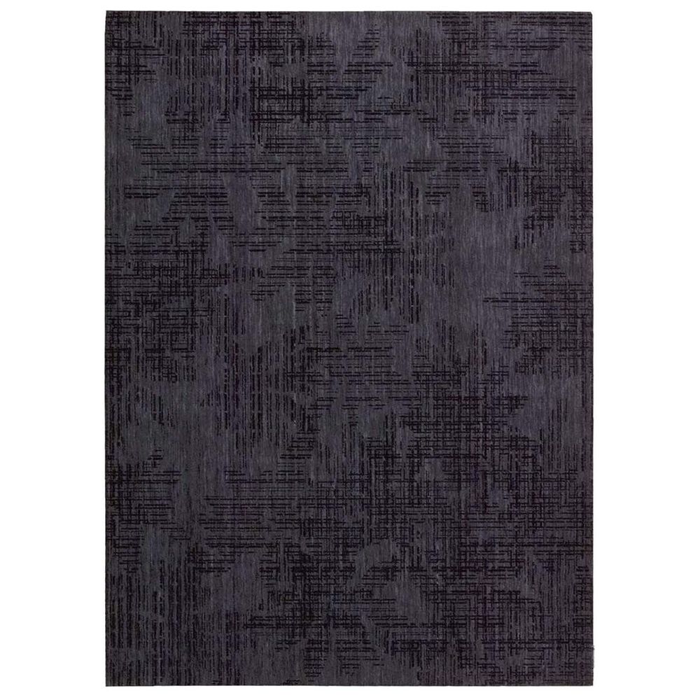 Nourison Urban Linen Flower CK19 URB01 3'6" x 5'6" Indigo Area Rug, , large