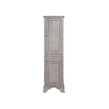 Aurafina Wainwright Free Standing Linen Closet in Old Harbor Gray, , large